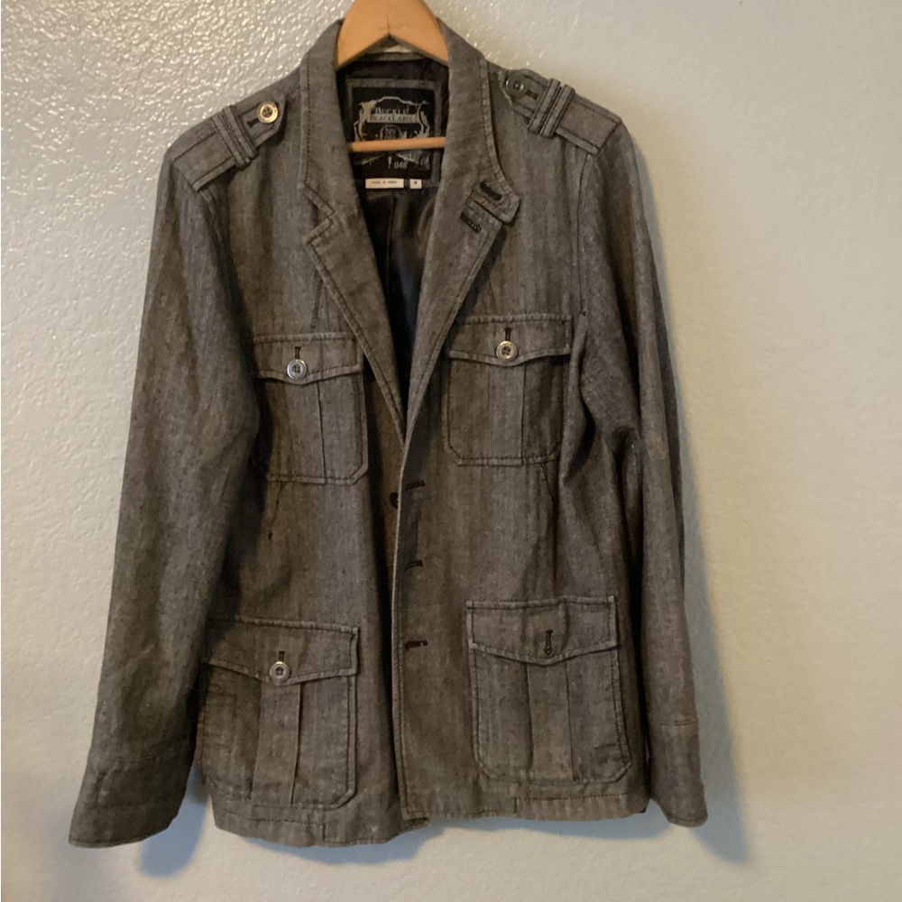 Black Label Charcoal Military Jacket